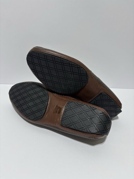 Jay Kaplan Men’s Brown Leather Slip-On Loafers, Size EUR 41, US 8 M main image 6